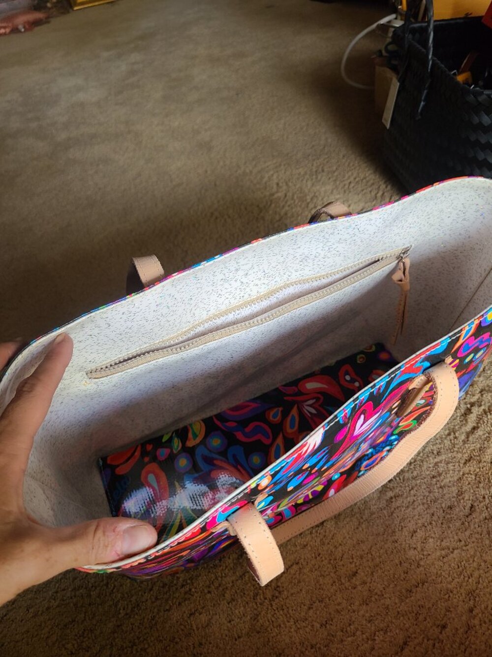Consuela Sophie Big Breezy Tote – Glitter Interior! - Picture 5 of 6